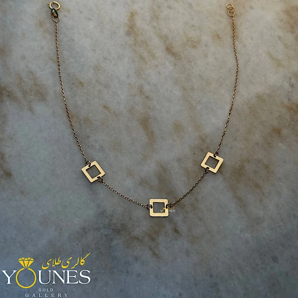 دستبند تمام طلا مربعی